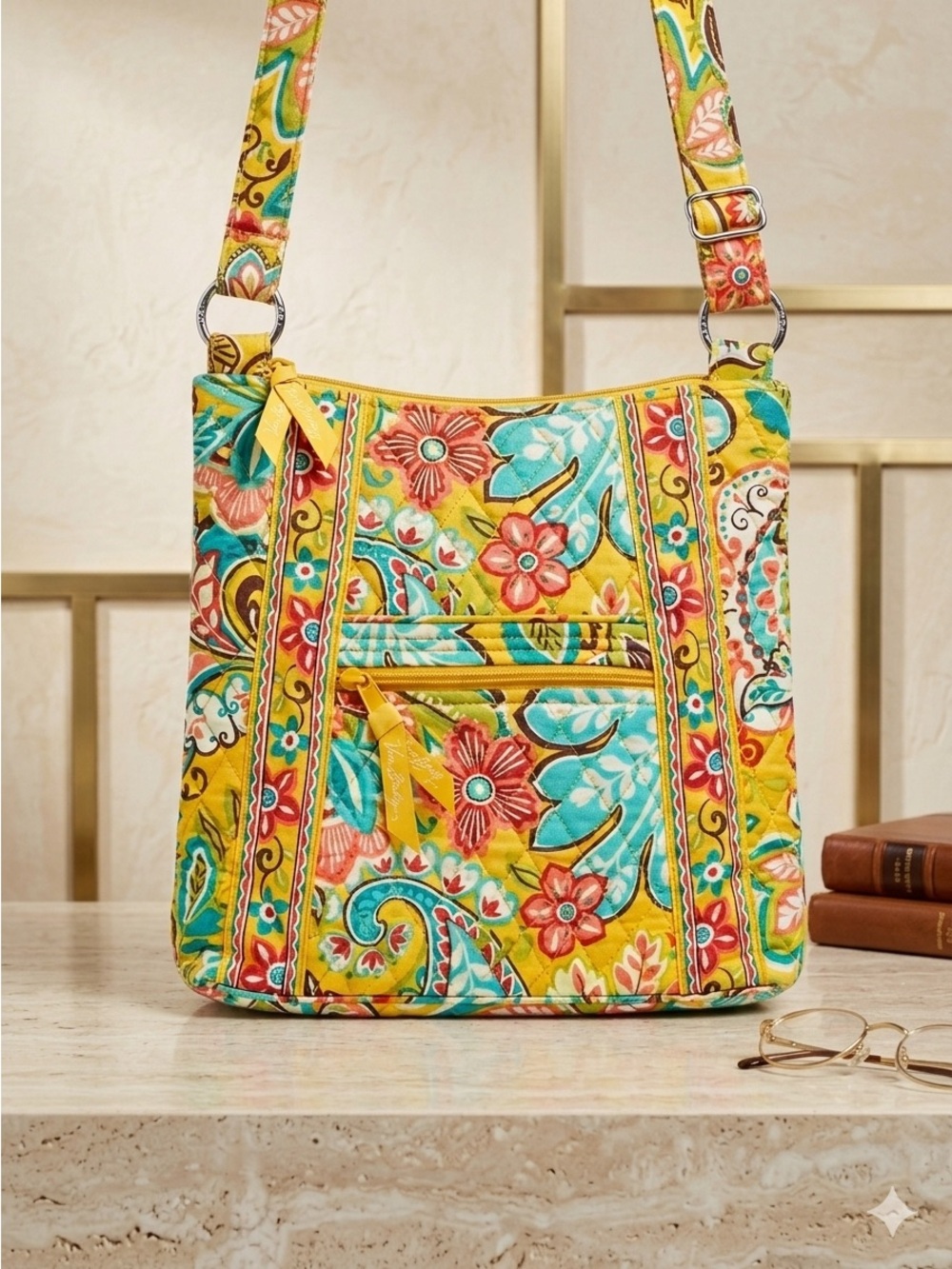 Rare and Retired Vera Bradley Provençal Print Classic Hipster Crossbody